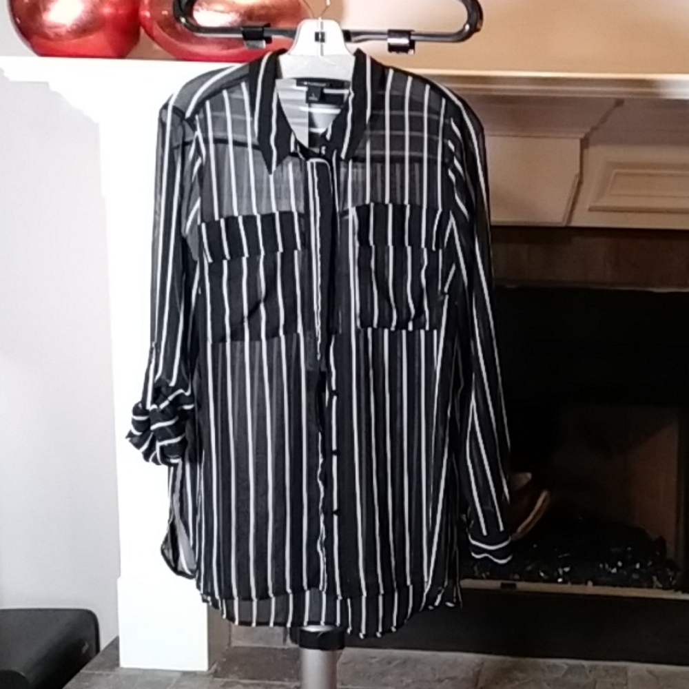 Chiffon stripped blouse